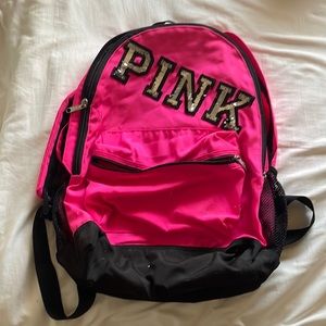 Pink backpack